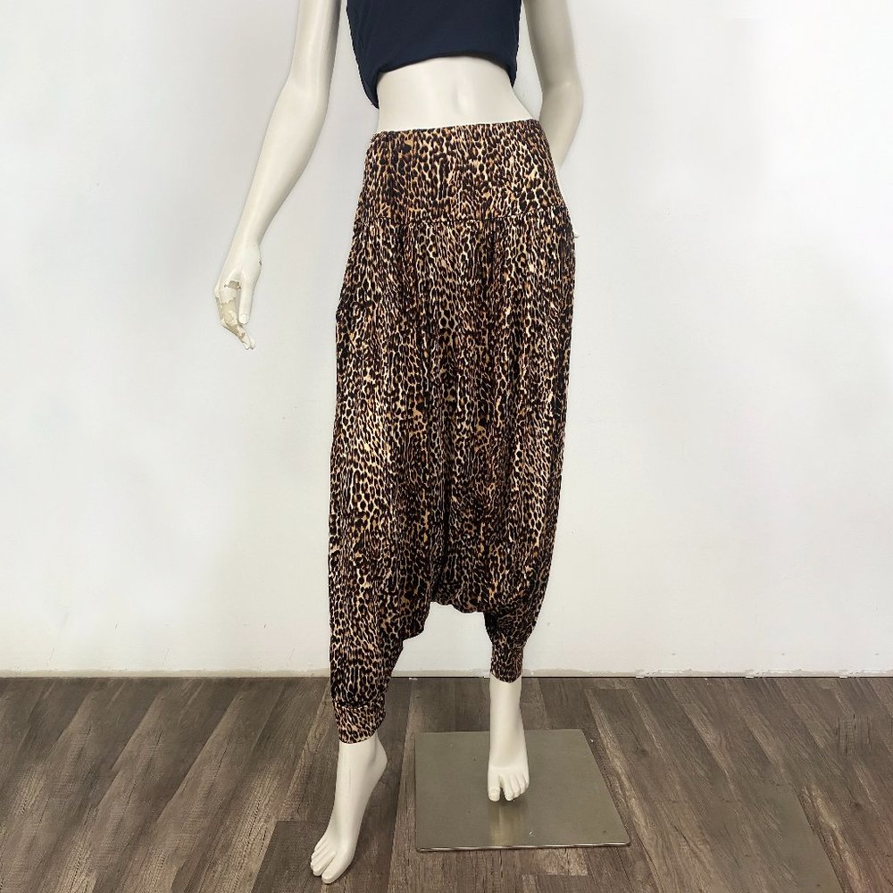 Boho Beach Wide Harem Pants Ethnic Gypsy Hippiestyle Cotton Retro With Pockets